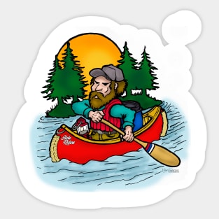 Canoe camper Sticker